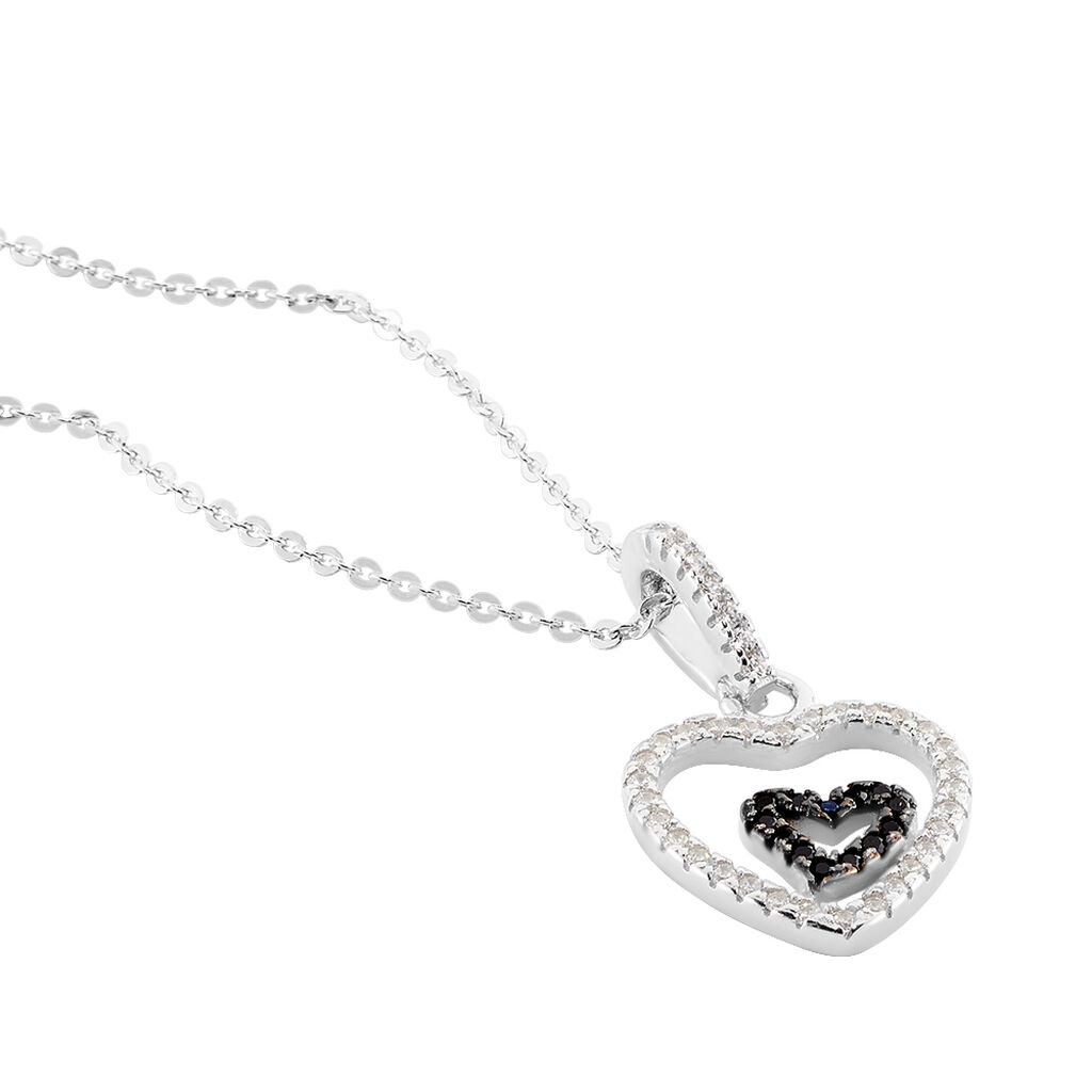 Collier Yelin Argent Blanc Oxyde De Zirconium