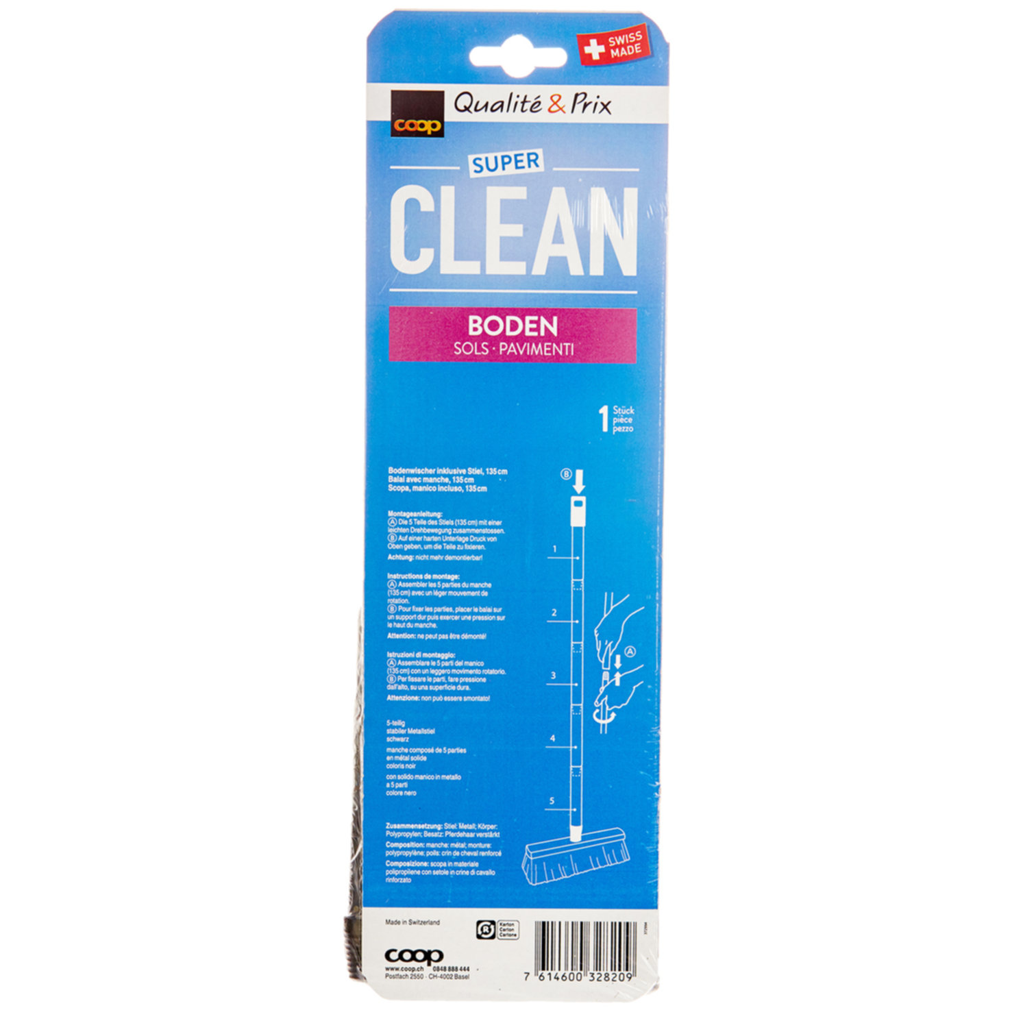 Super Clean Bodenwischer mit Stiel