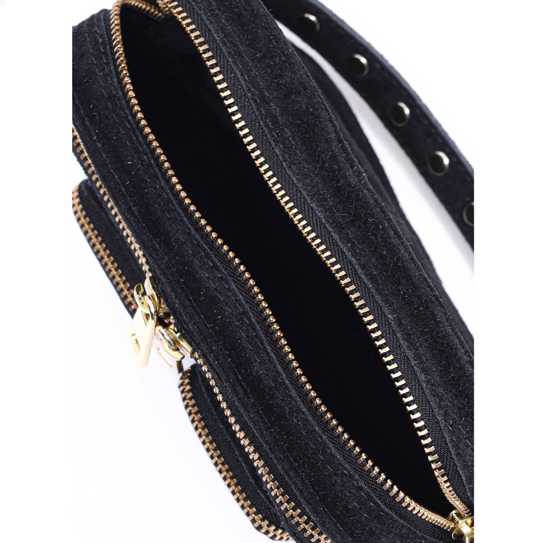 Núnoo Helena Suede W. Gold black