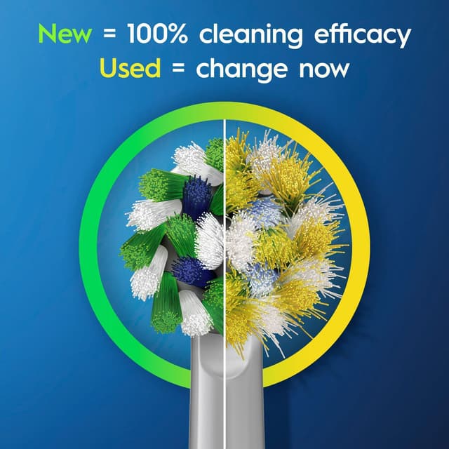 Oral-B Cross Action-tandbørstehoveder 321217 (5-pak, hvid)