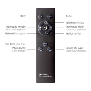 Paul Neuhaus LED Deckenlampe mit 4 Spots PURE-MIRA alufarbig