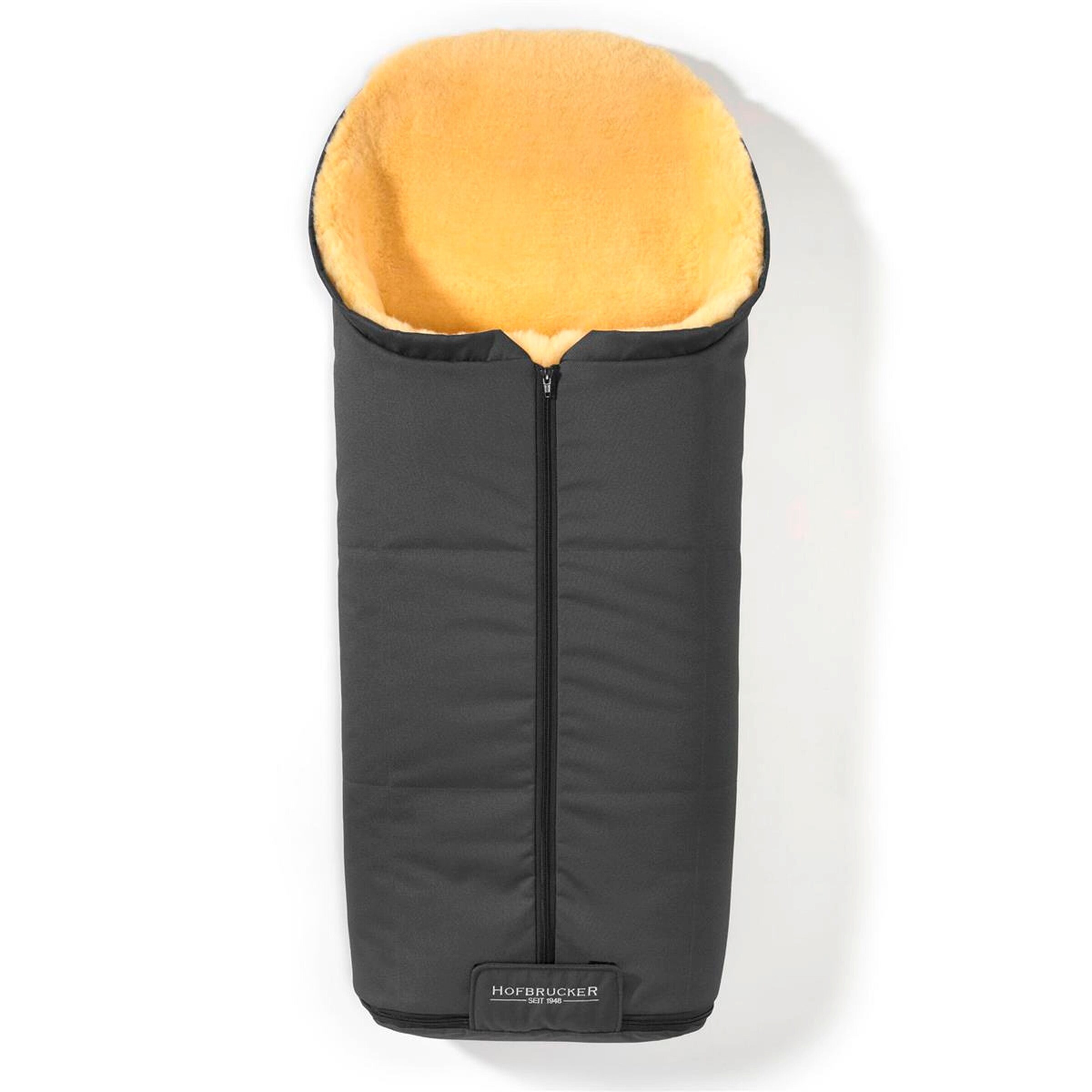 Hofbrucker Kinderwagen Lammfell-Fußsack Iglu Grau