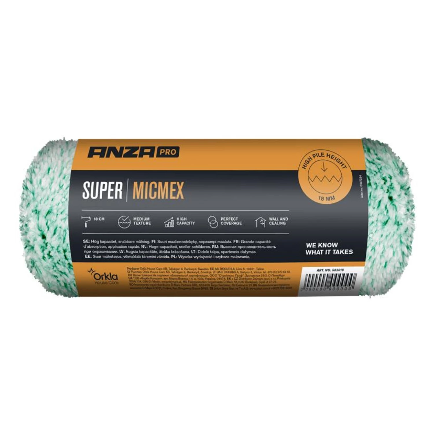 Anza PRO Mini Micmex muurverfroller - 10cm