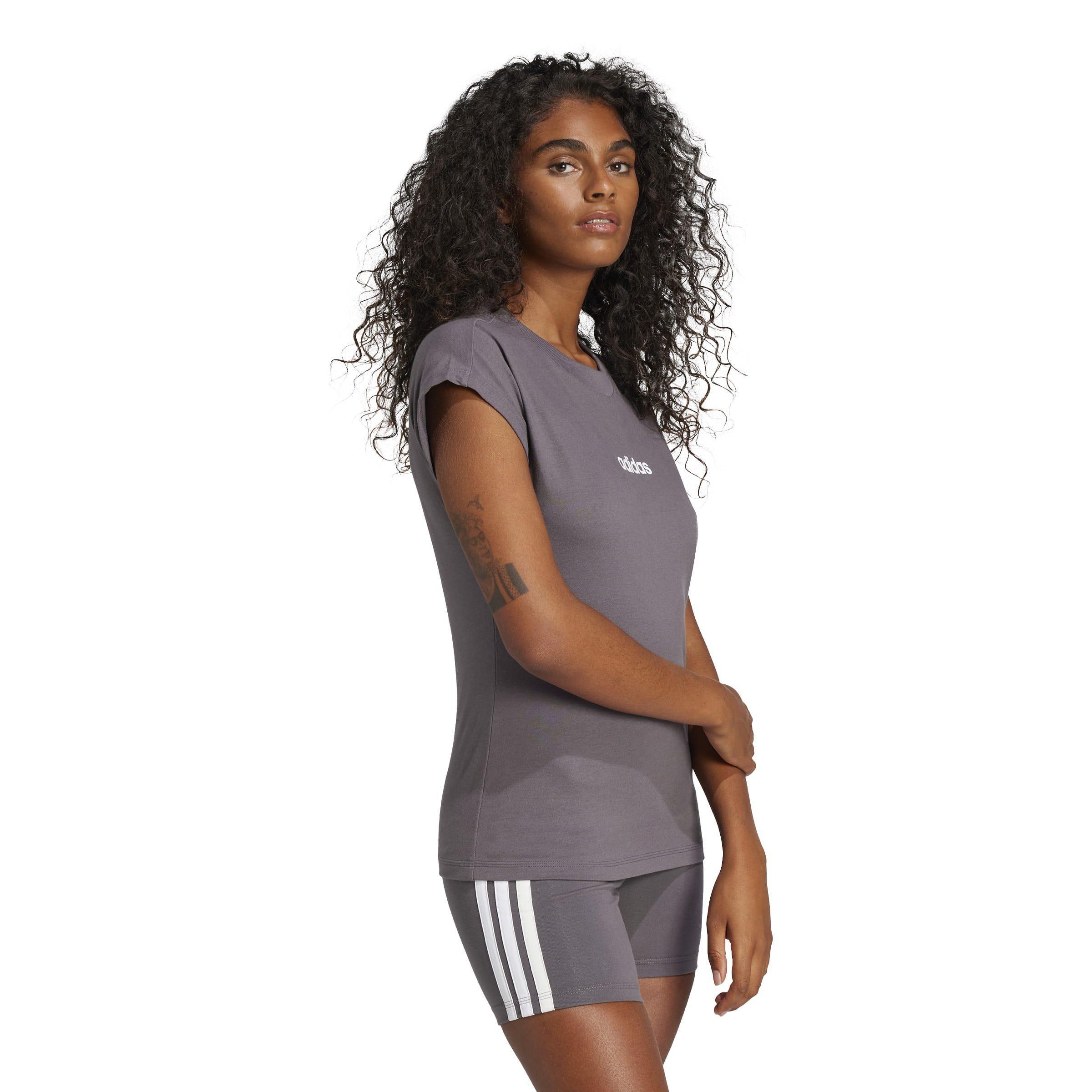 adidas Essentials Linear Cotton T-Shirt Womens