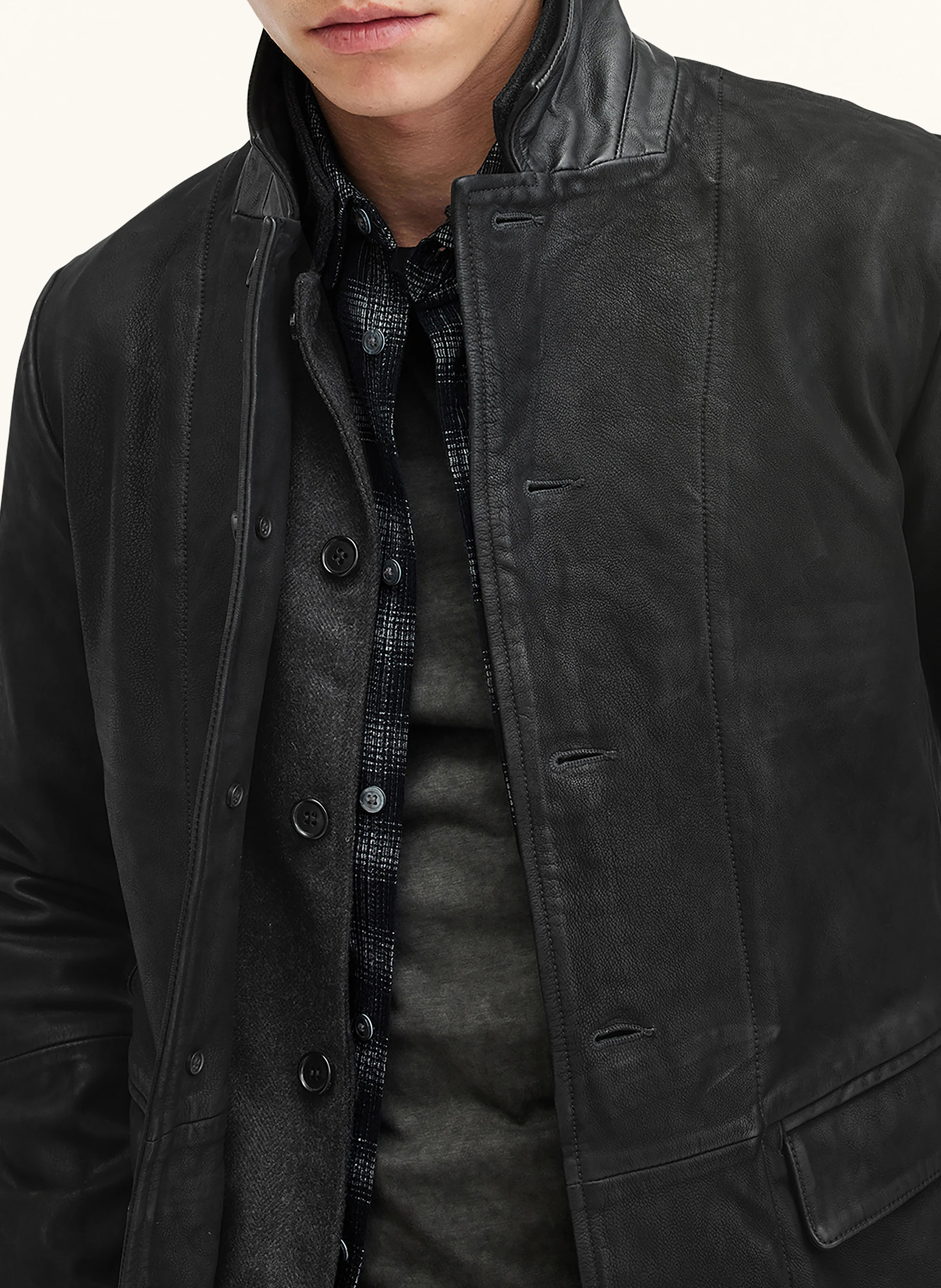 ALLSAINTS Lederjacke SURVEY