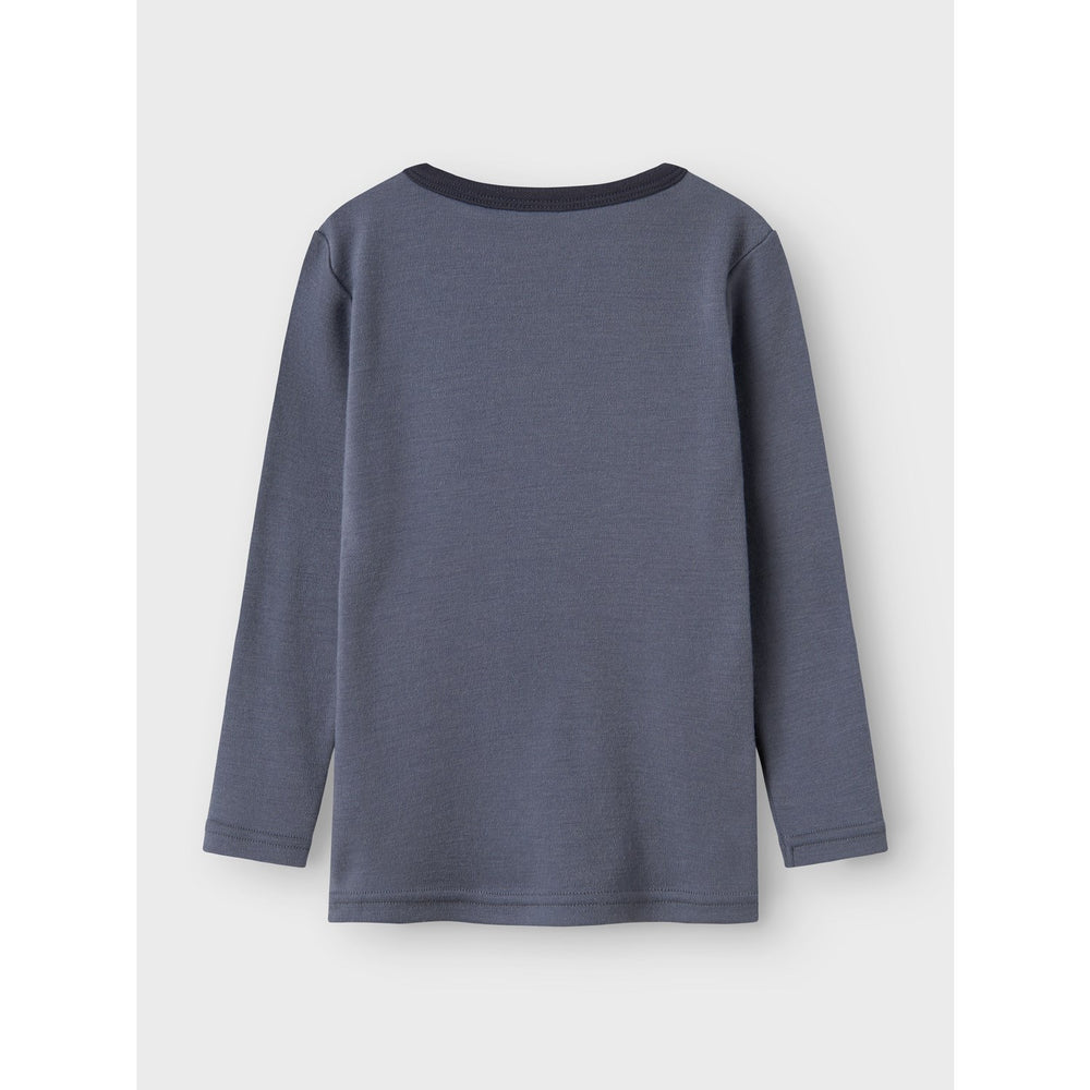 Køb Name It Folkstone Gray Tractor Nmmwillit Uld Ls Top