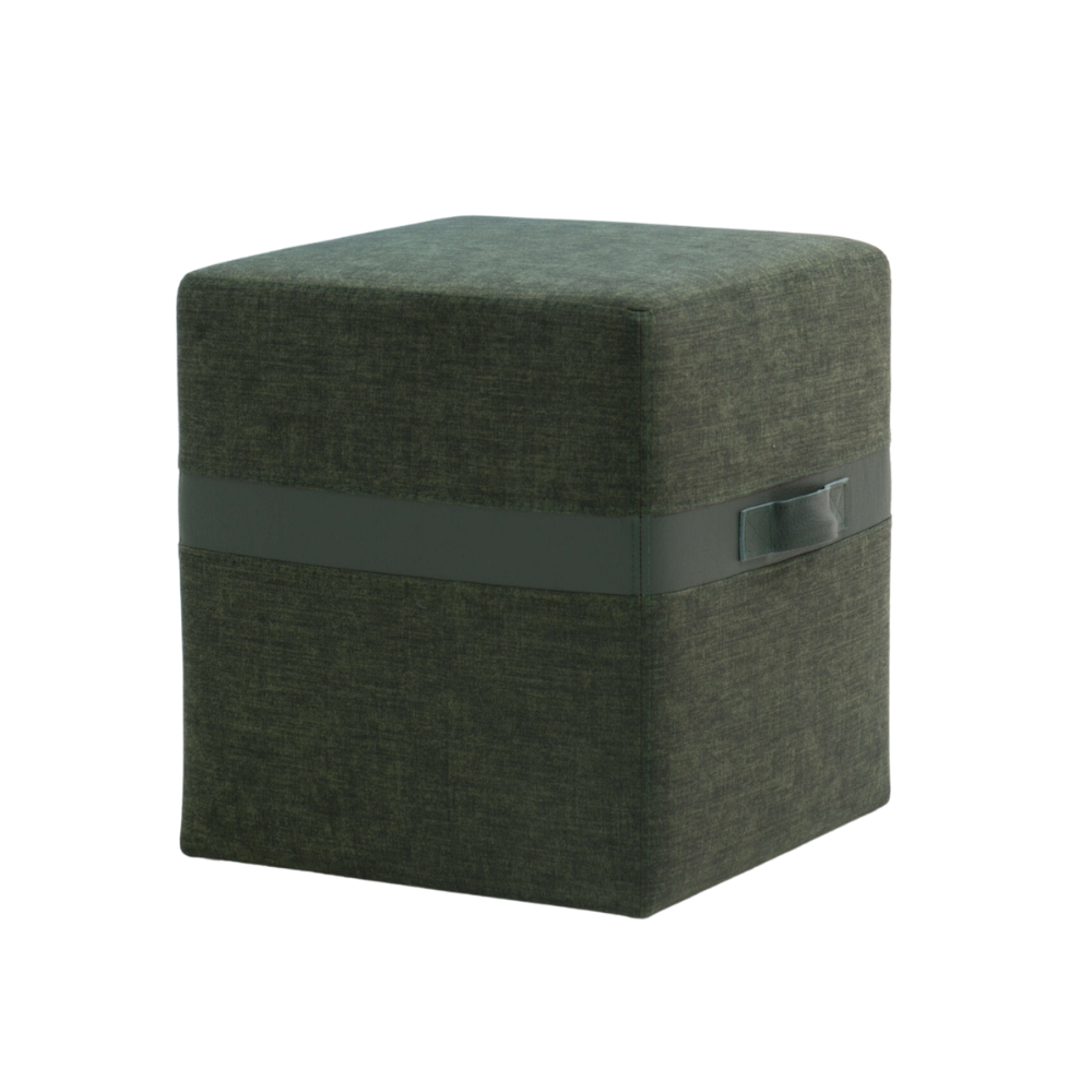 They & Me hocker Bronx vierkant groen 45 x 45 x 40 cm