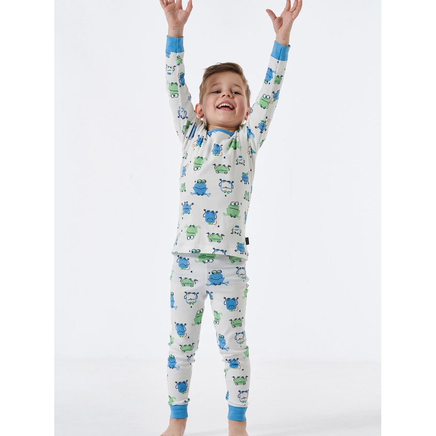 Schiesser Pyjama Natural Love Organic Cotton off-white