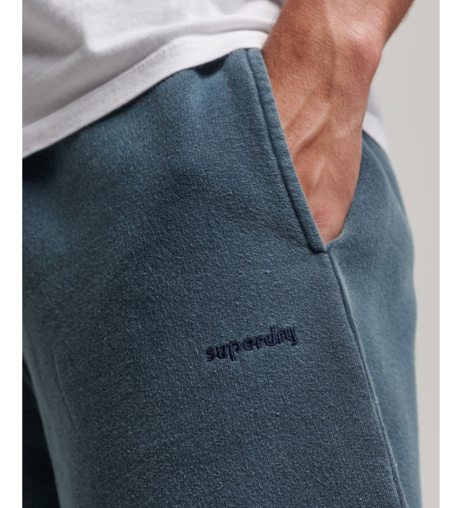 Shorts Superdry Vintage Logo Mark Azul Marinho