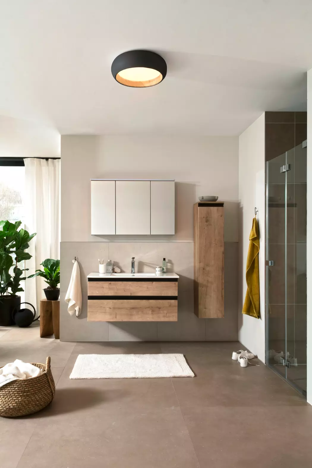 LED-Deckenleuchte Wood
