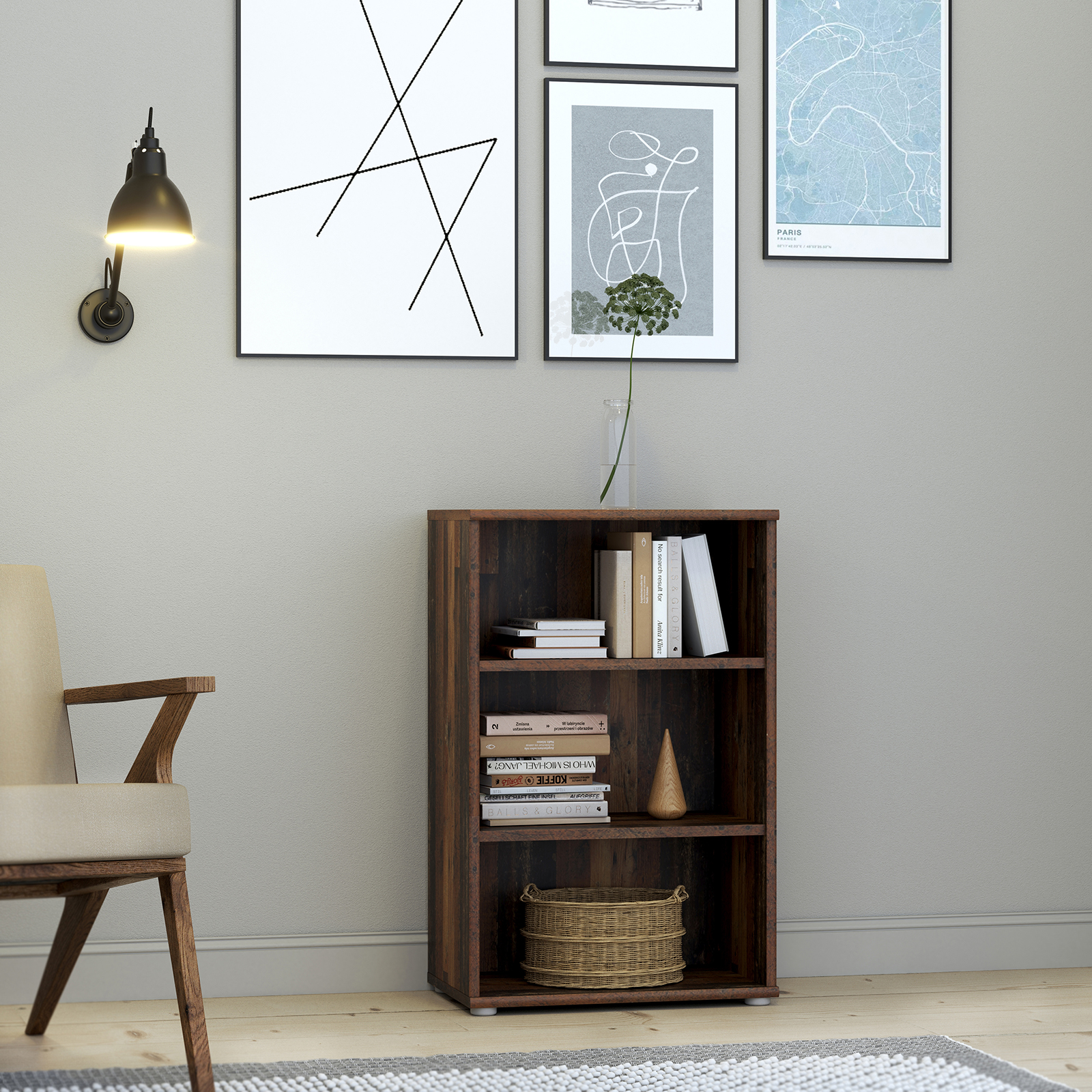 Standregal - Old Wood Vintage - 55x85 cm