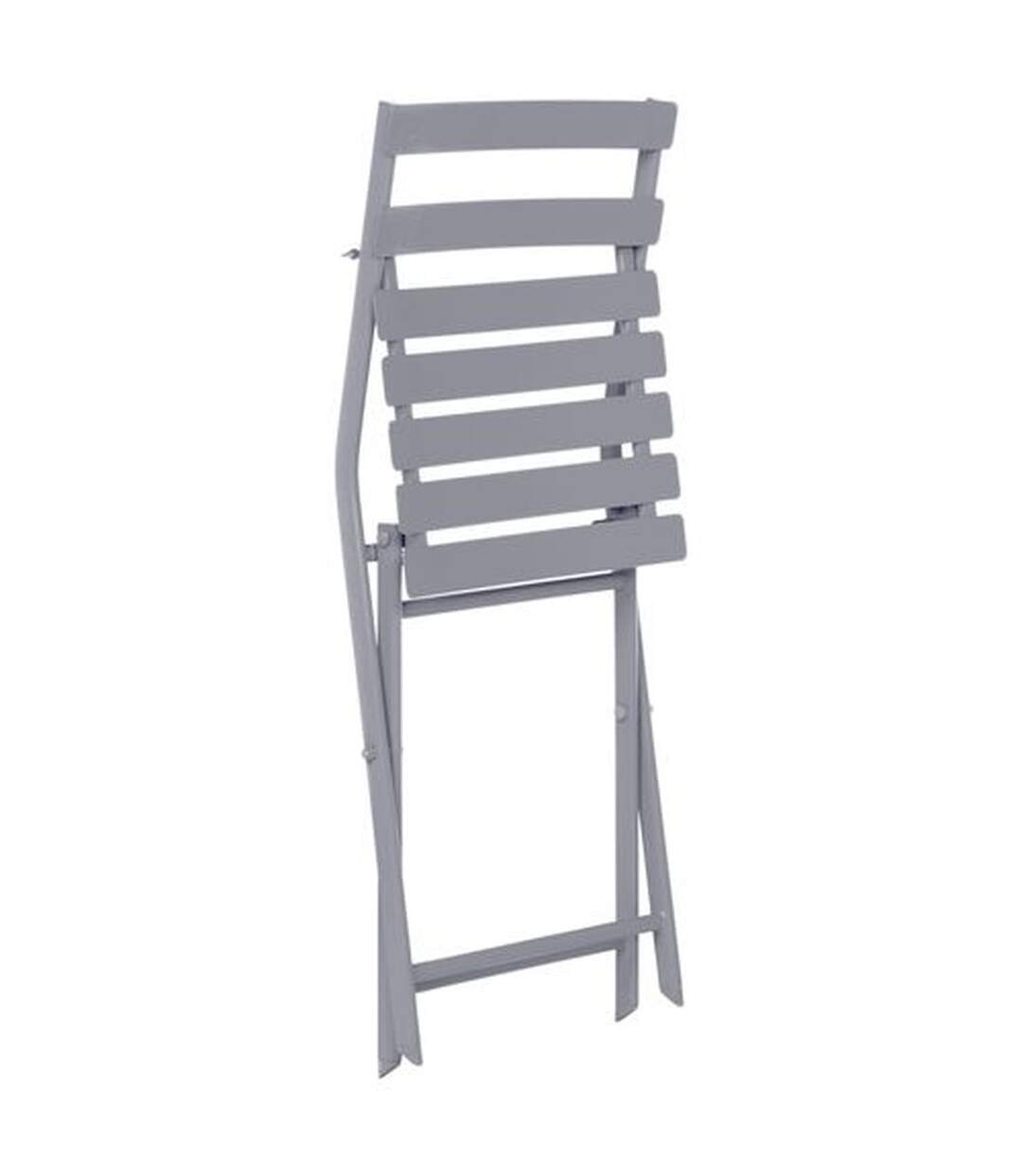 4 Chaises de jardin pliables en métal Greensboro - Gris quartz