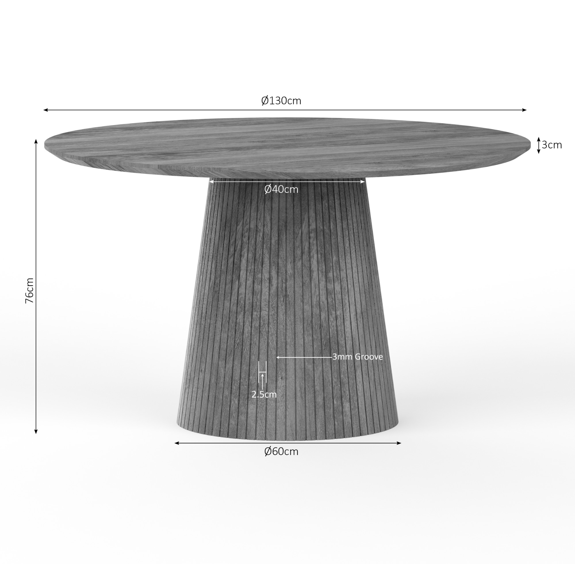 Eettafel Sol Ø130 cm