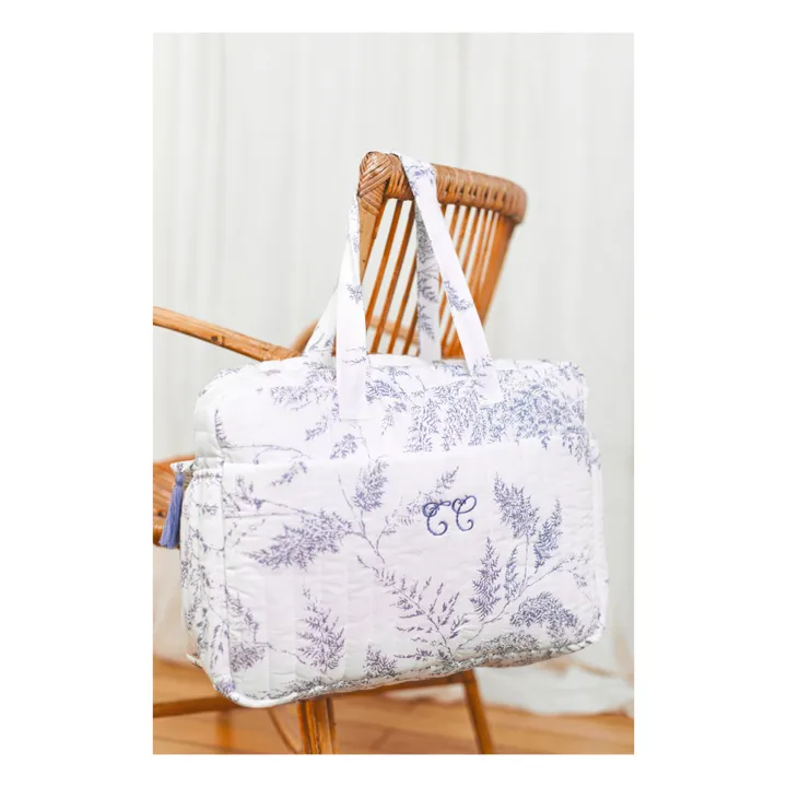 Tartine et Chocolat Sac et matelas à langer feuillage | Bleu marine