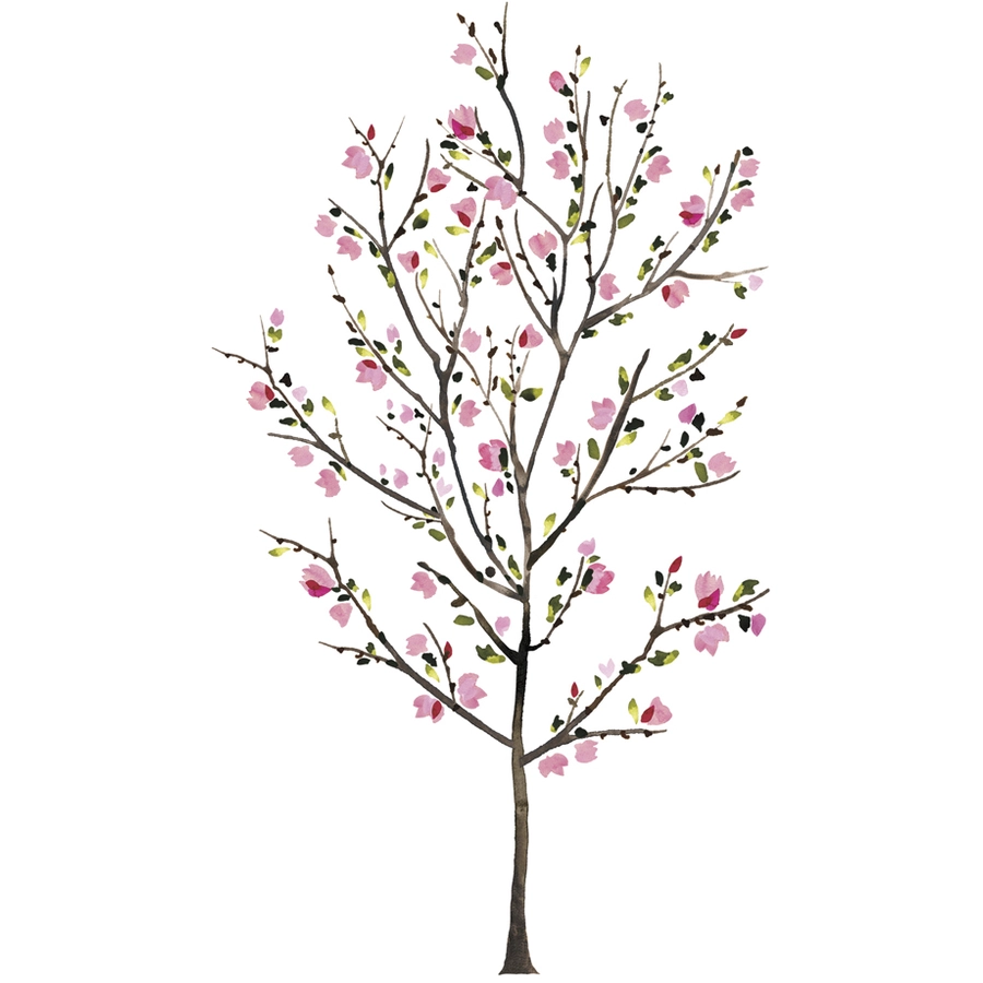Room Mates Baum Blüten Pink Mehrfarbig