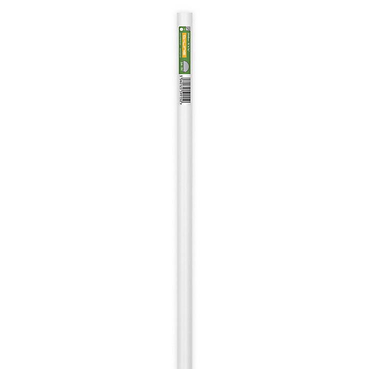 Goulotte décorative demi-ronde blanche auto-adhésive D-Line 16 x 8 mm, 1 m