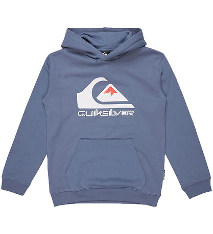 QuikSølver H?ttetr?je - Big Logo - Støvet Blå m. Logo