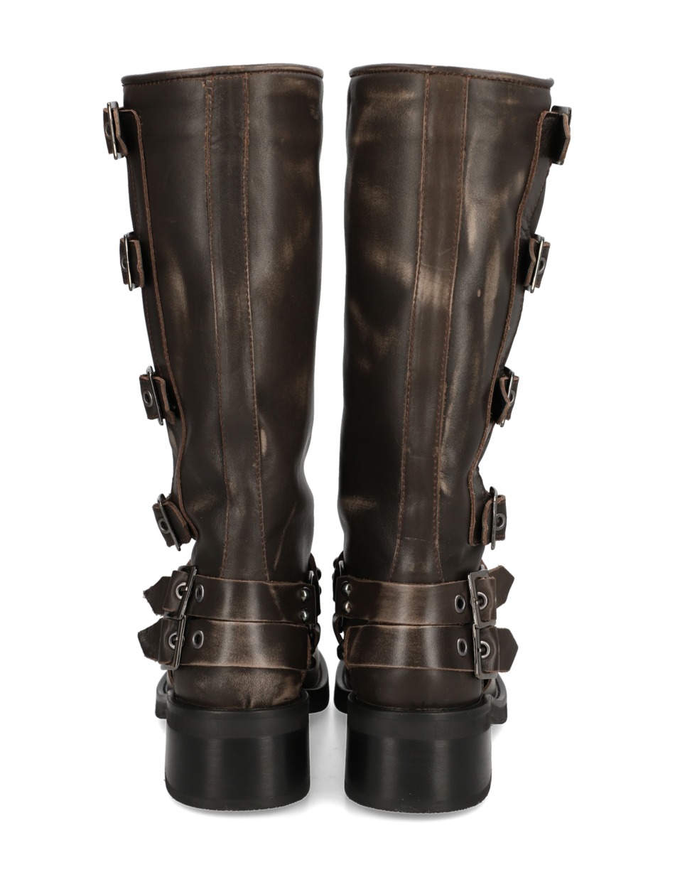Glattleder Stiefel