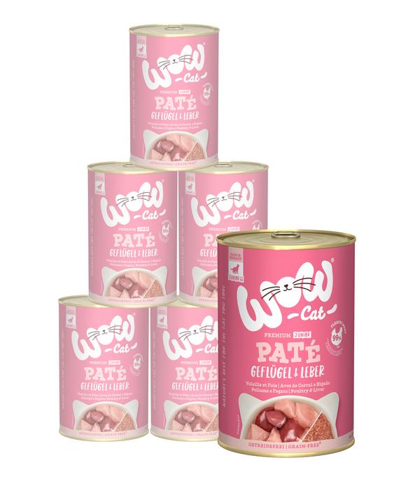 WOW® Cat Nassfutter für Katzen Premium Paté
