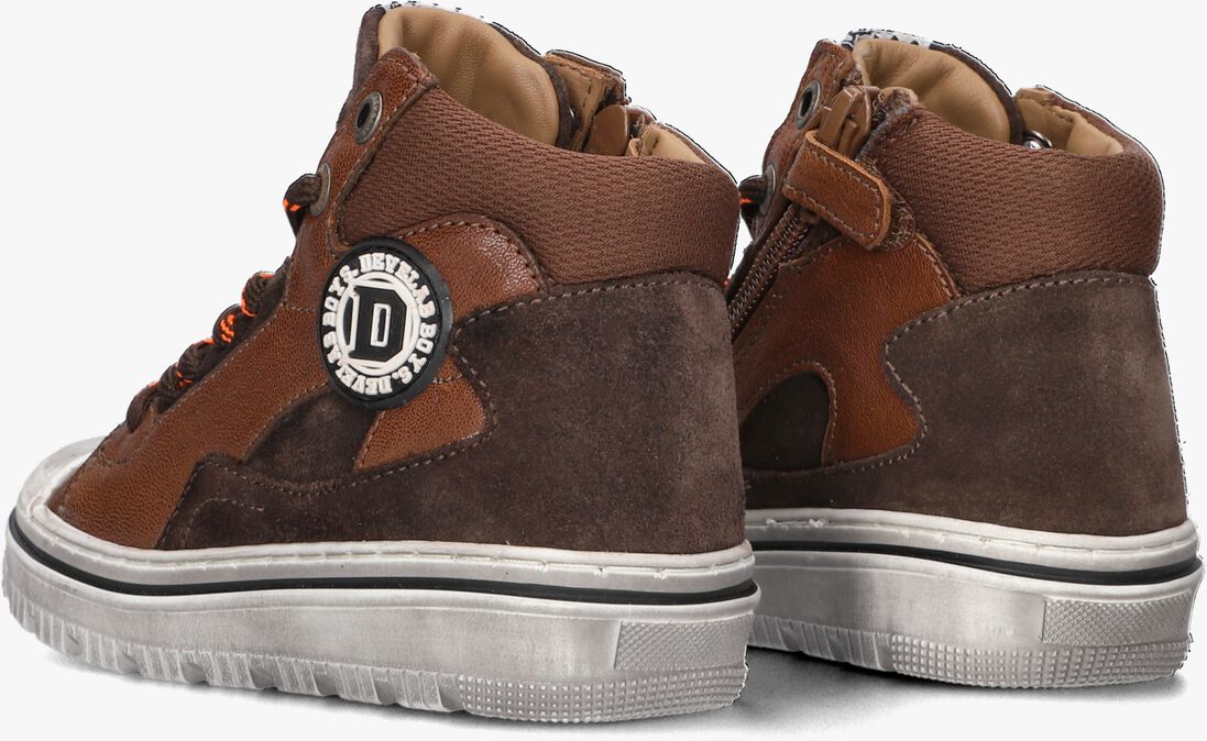 DEVELAB cognac develab hoge sneaker 44301