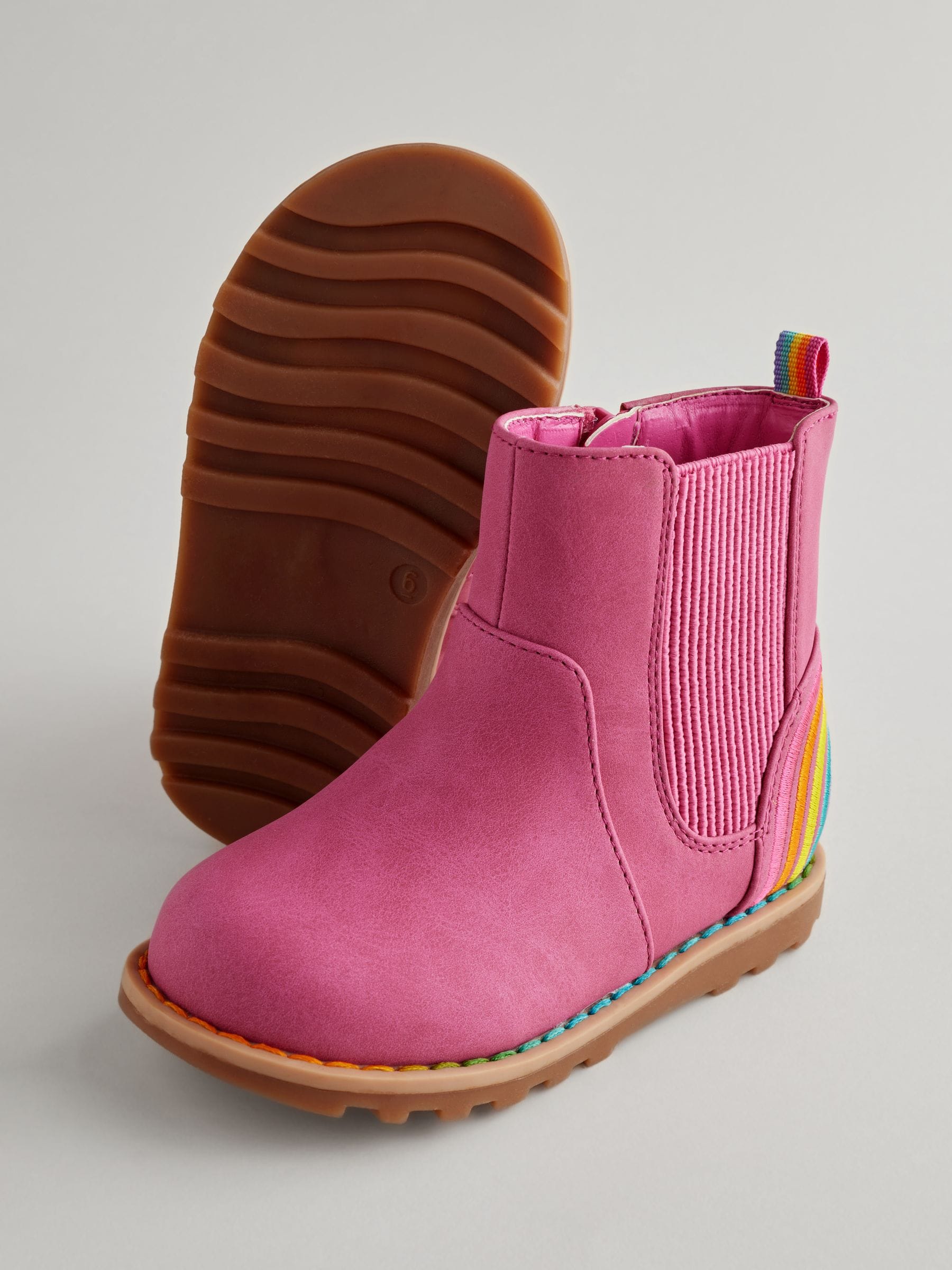 Little Bird by Jools Oliver Chelsea-laarzen met regenboog