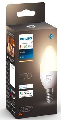 Philips Hue Kaarslamp Lichtbron E14 - zachtwit licht - 5,2W - Bluetooth