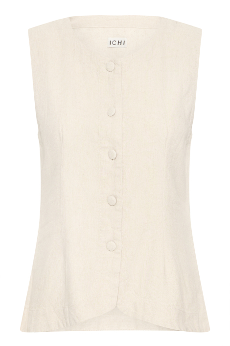 Ichi ecru dames gilet