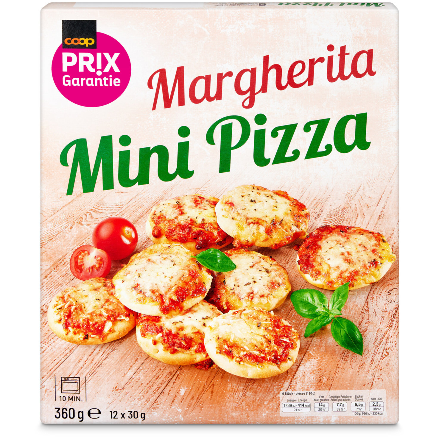 Prix Garantie Mini Pizza Margherita