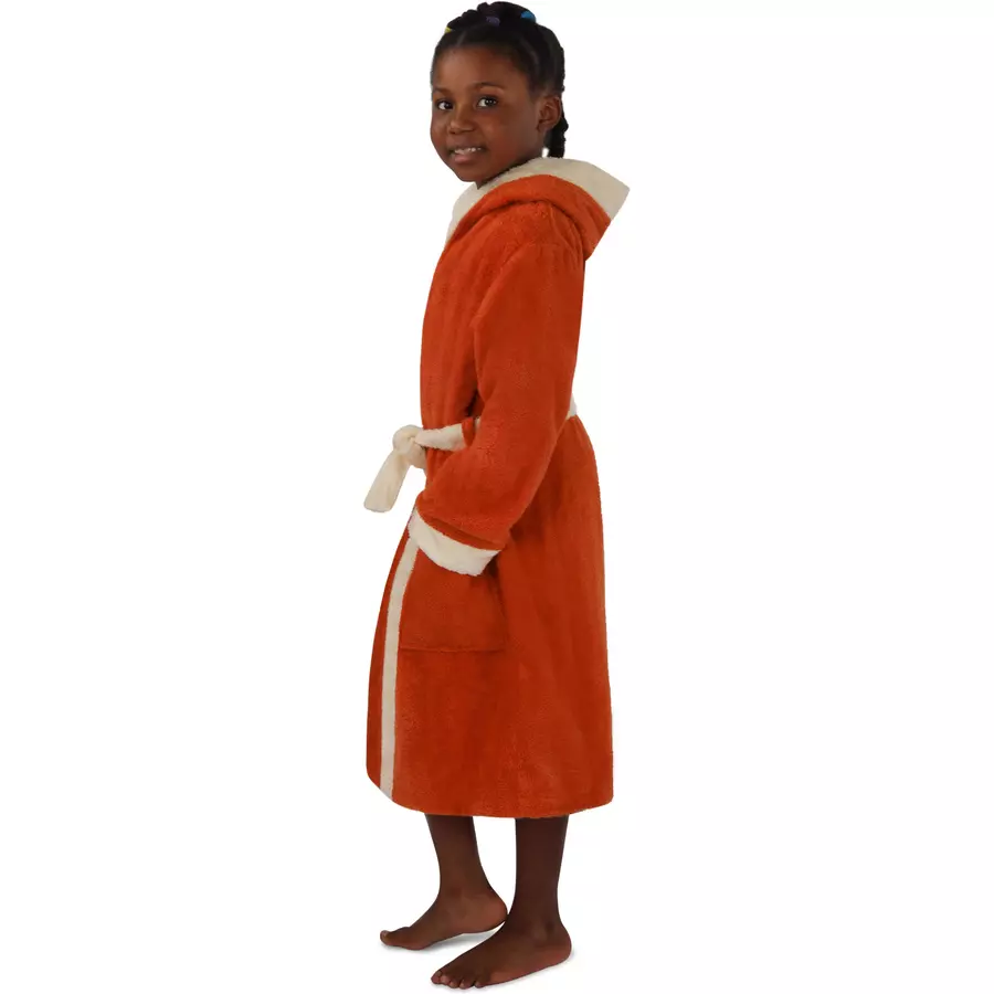 normani Kinder Bademantel aus Bio-Baumwolle Elounda Orange