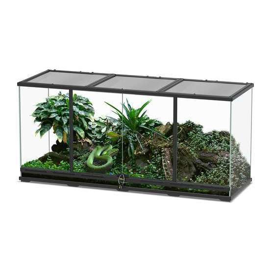 Terrarium Noir L.132xP.45xH.60cm
