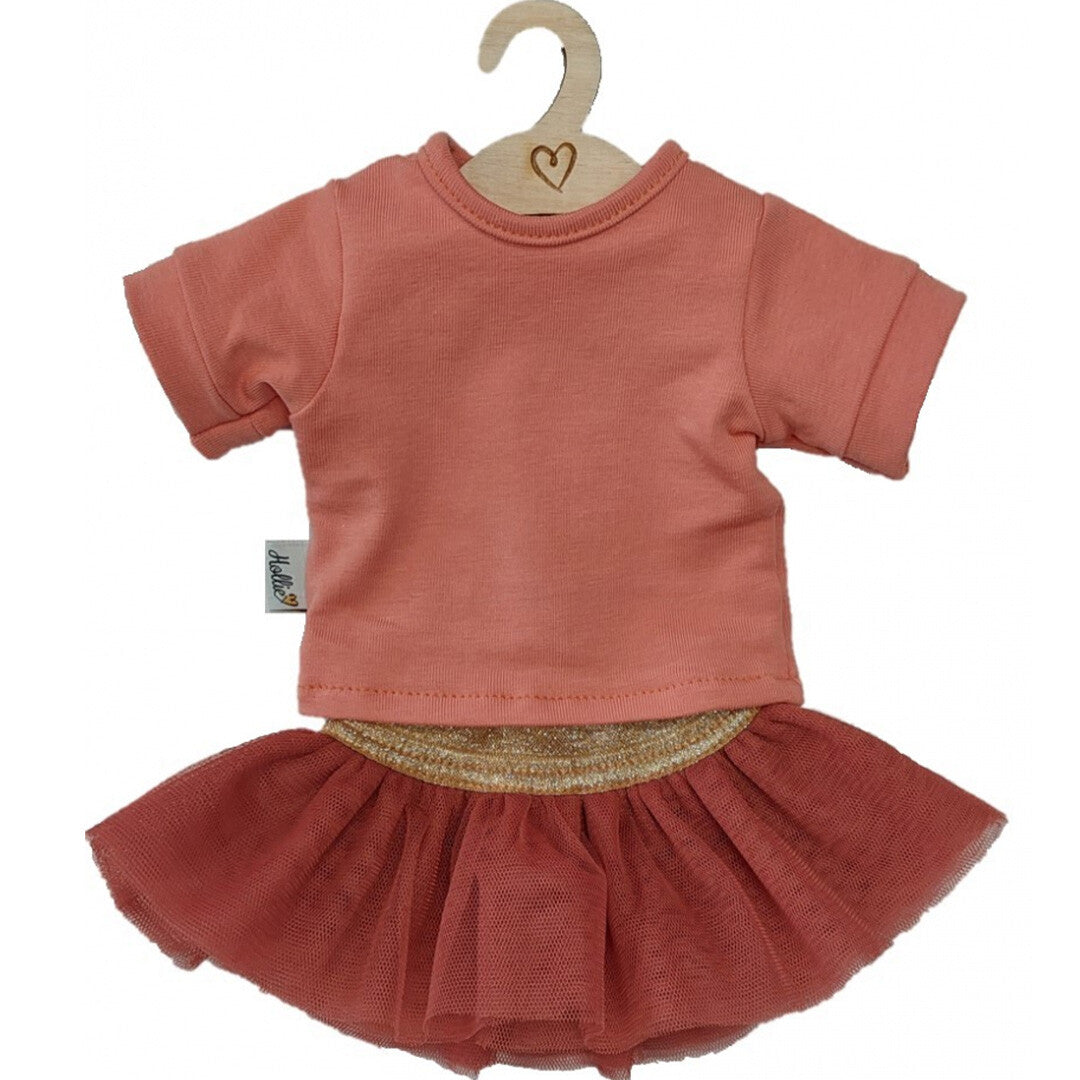 Hollie poppenkleding tule rok en shirt - 34 cm