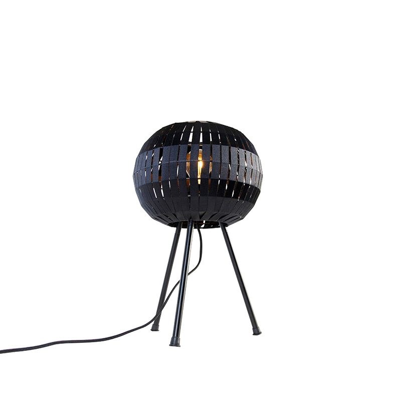 Moderne tafellamp tripod zwart - Zoë