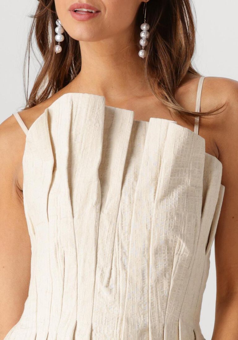 beige copenhagen muse mini jurk brinda dress