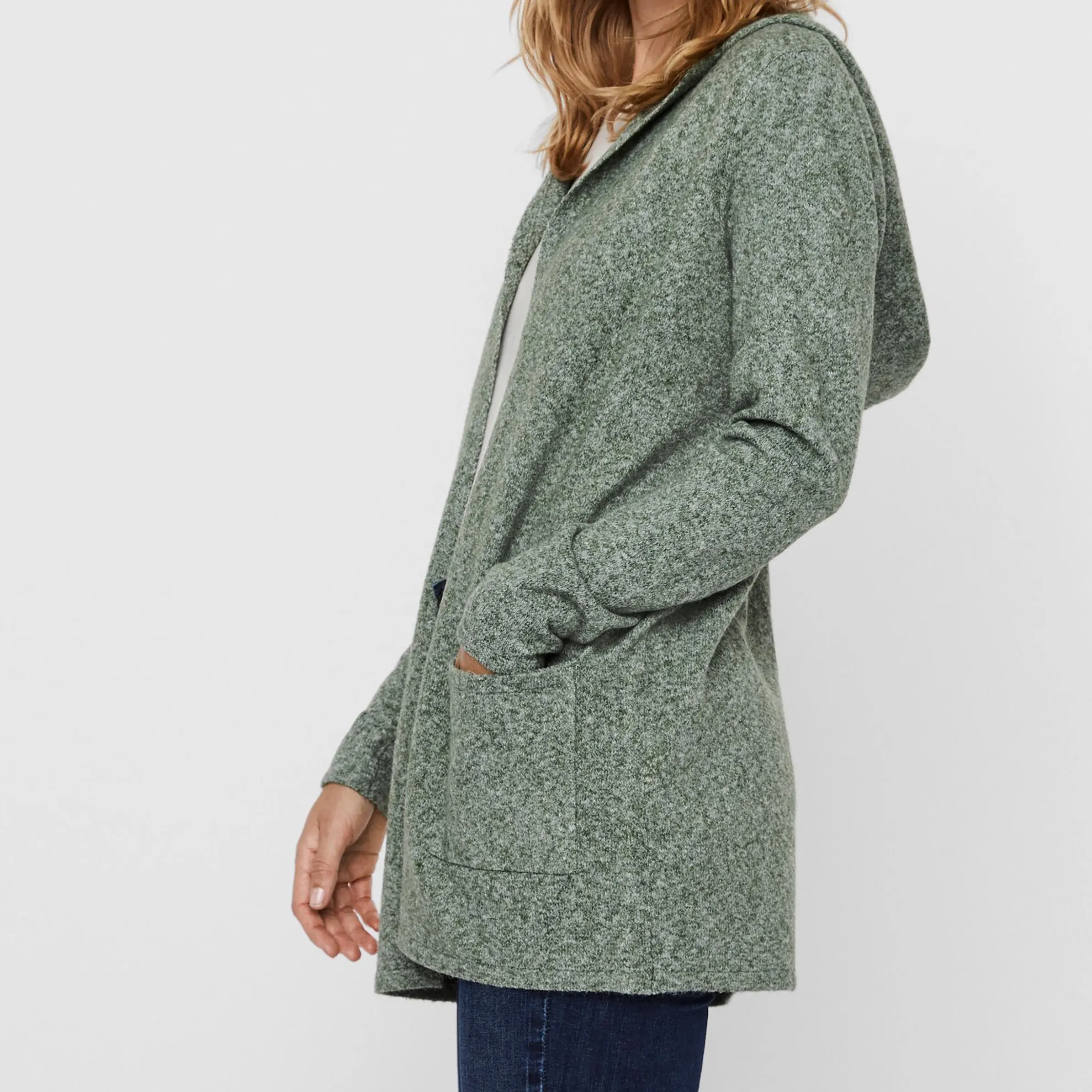 Vero Moda VMDOFFY LS OPEN HOOD Longcardigan