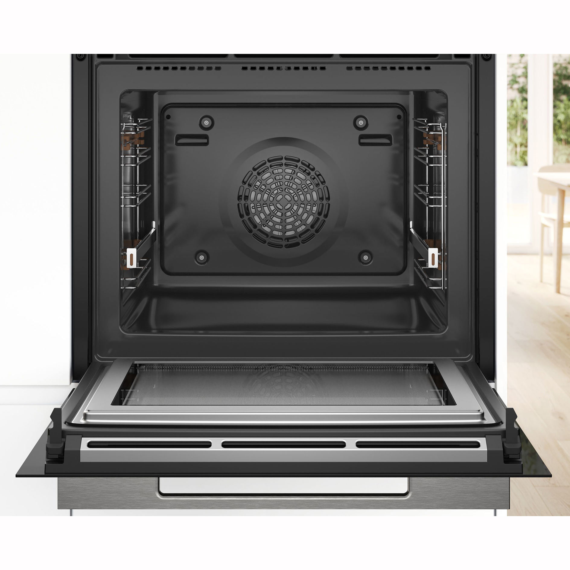 BOSCH Einbau-Backofen HMG776NB1- Pyrolyse - Mikrowellen-Funktion