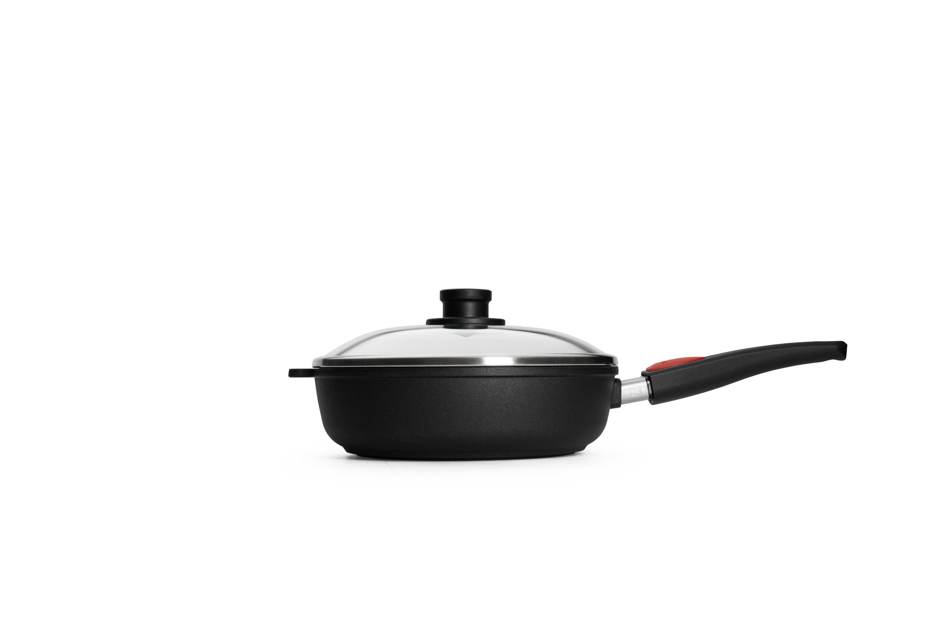 Titan Best Hochrandpfanne + Zubehör, 3-tlg., Ø 26 cm - Herdart: Alle Herdarten inkl. Induktion von WOLL