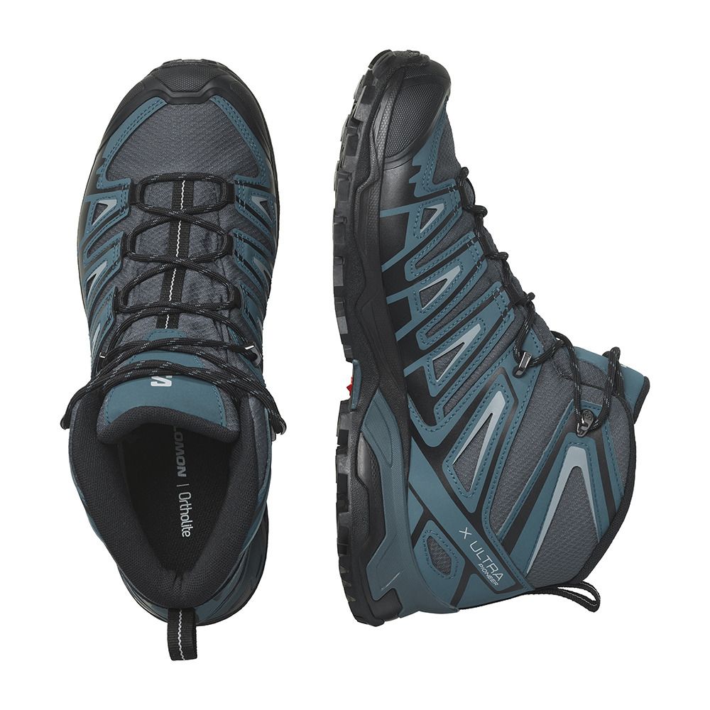 Salomon X ULTRA PIONEER MID GTX - Chaussures randonné Homme ebony/stargazer/quarry