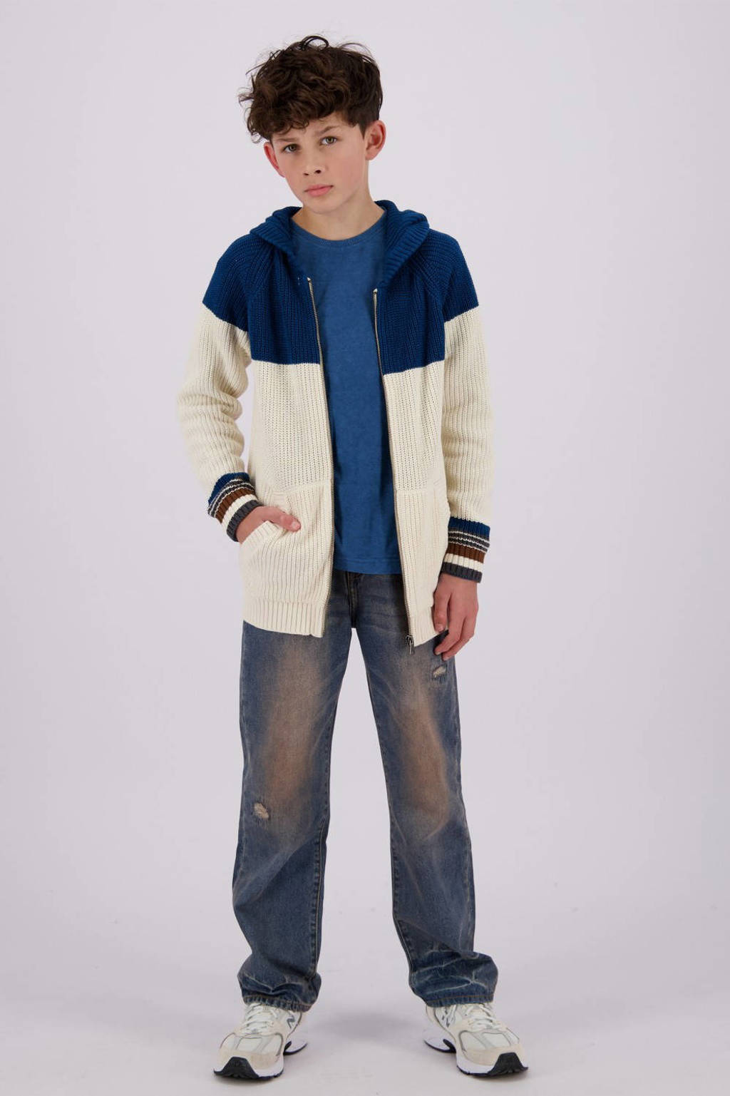 Vingino loose fit jeans Gino tinted mid blue