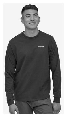 T-Shirt Manches Longues Patagonia P-6 Logo Responsibili-Tee Noir