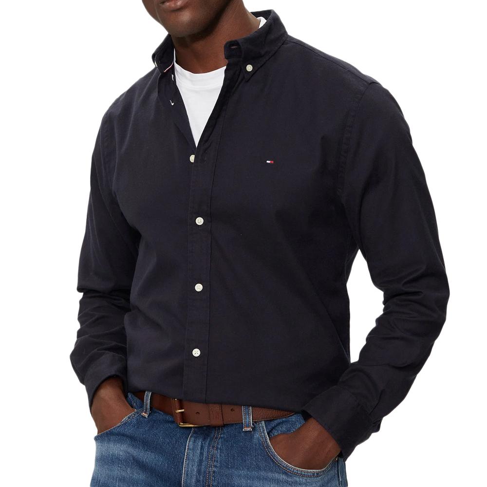 Tommy Hilfiger Chemise Marine Homme Tommy Hilfiger Brushed