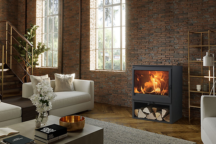 Poêle à bois en acier Panadero Acacia ecodesign 9.8kW 105m²
