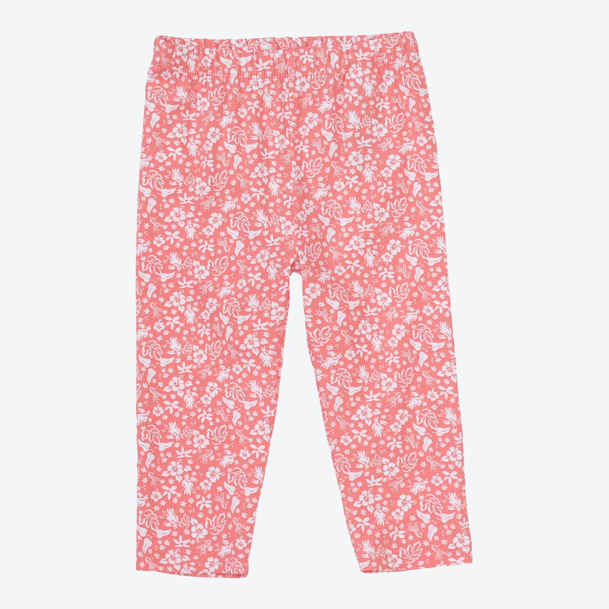 Kinder-Mädchen-Caprihose in Tropen-Design