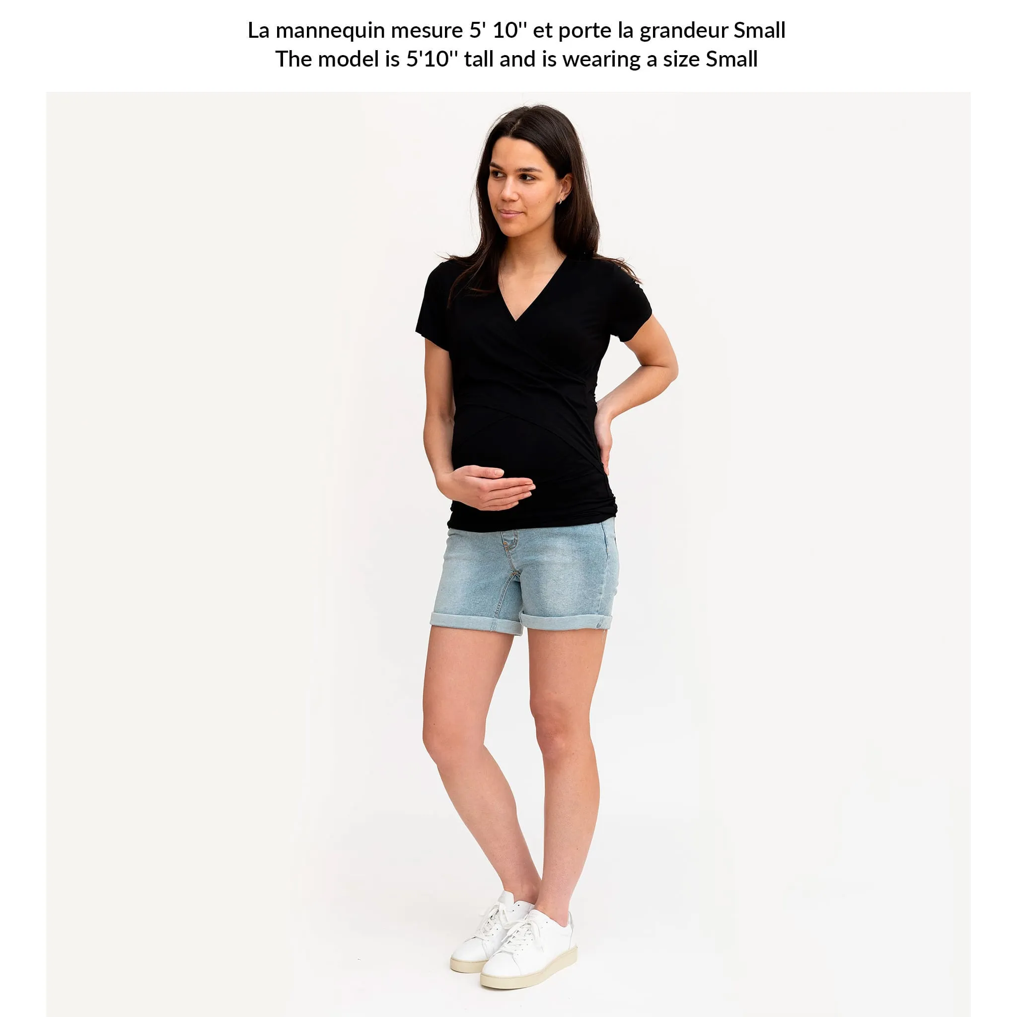 Bella Maternité Short Jeans Maternité