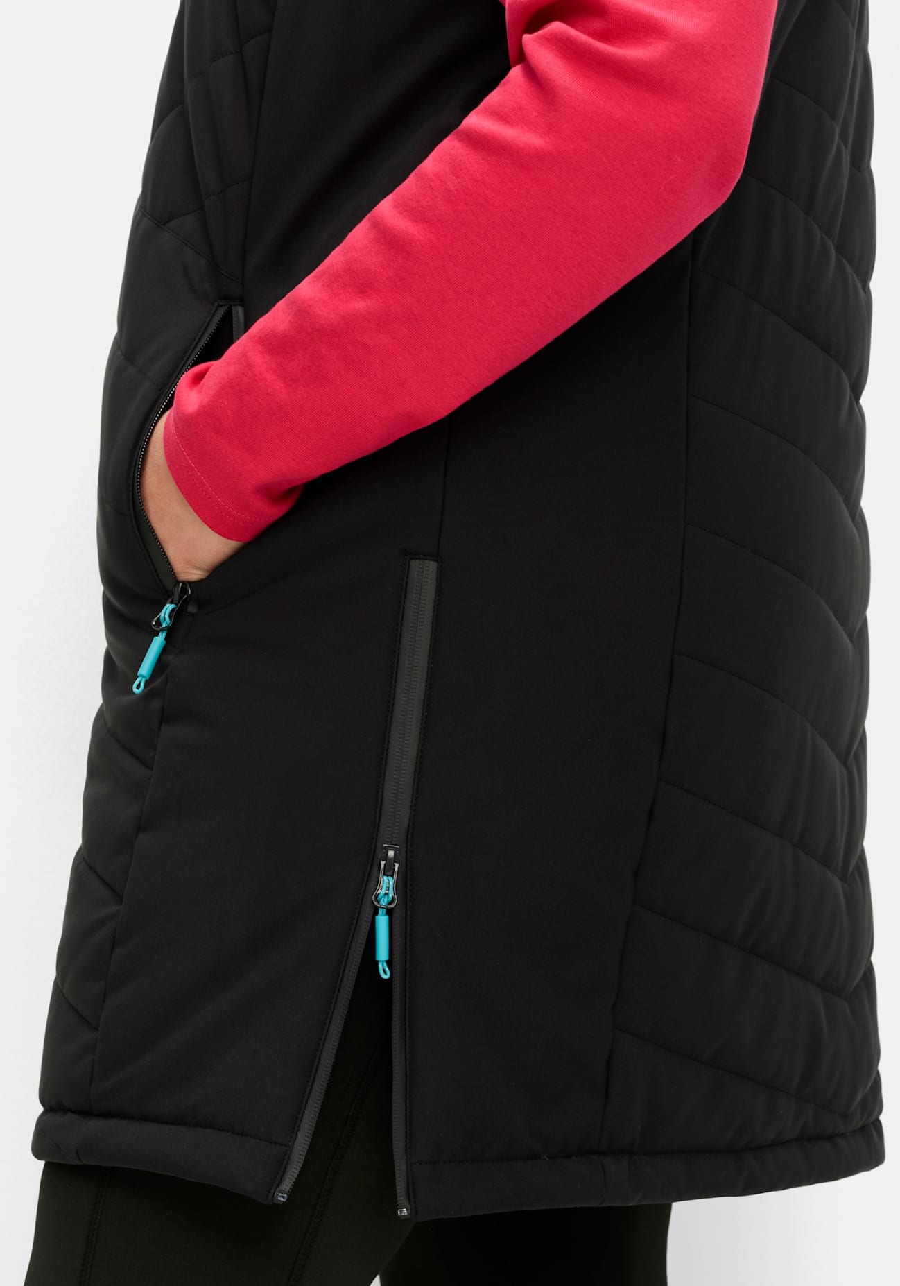 Sheego Langjacke ohne Kapuze