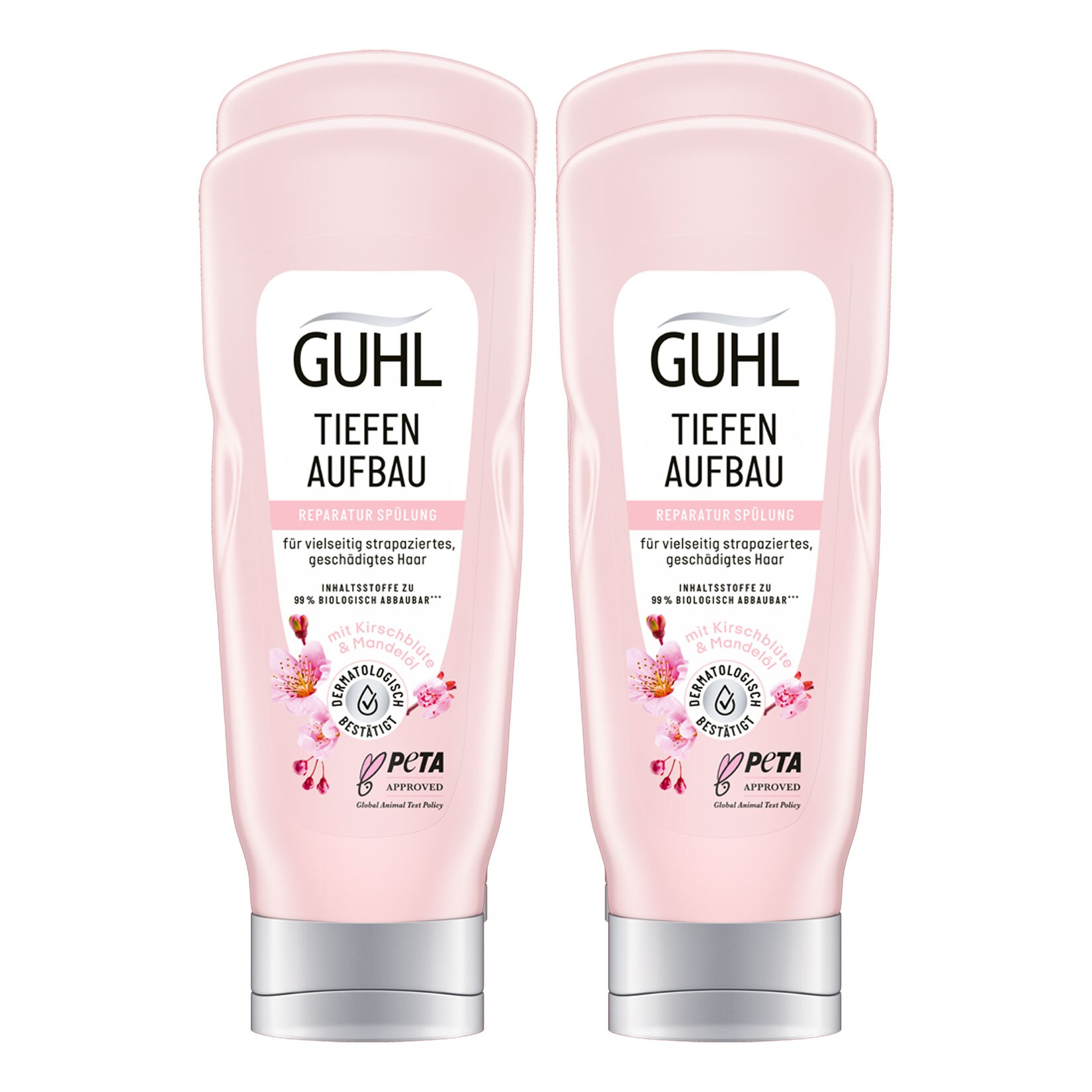 Guhl Spülung Tiefen Aufbau 200 ml, 4er Pack
