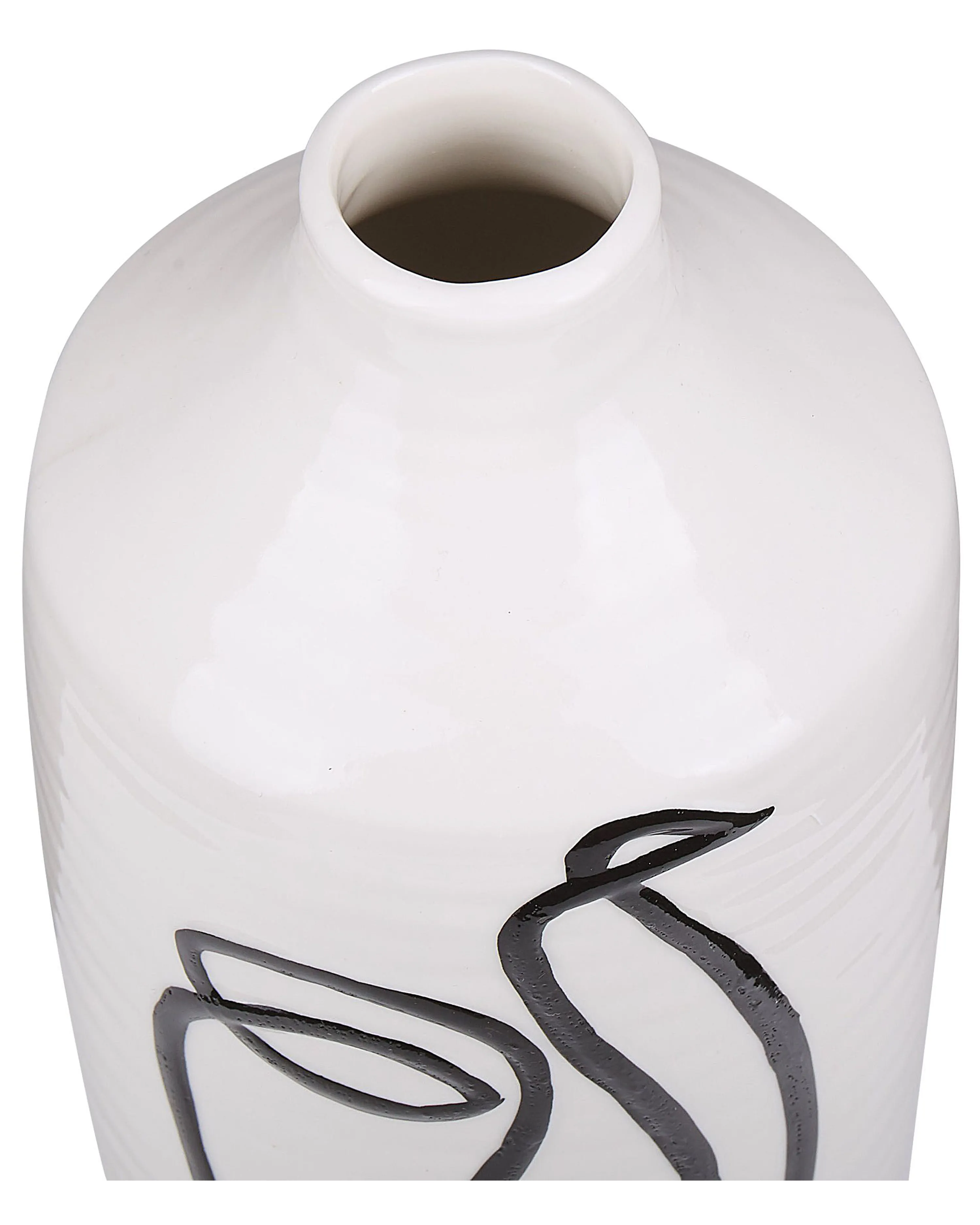 Bloemenvaas AENUS Steengoed 22 cm Wit