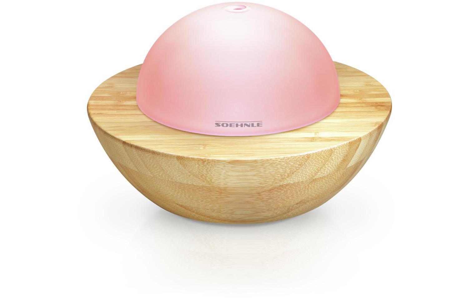 Aromavernebler Modena Weiss, BraunStimmungsvoller Design Aroma Diffuser aus Glas und Bambus
