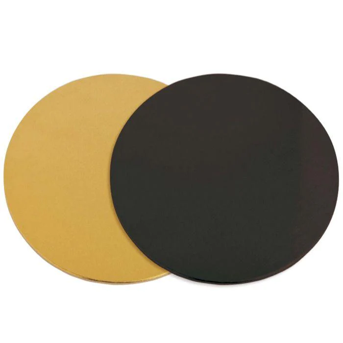 12 supports à gâteaux ronds doré-noir Ø 24 cm Scrapcooking