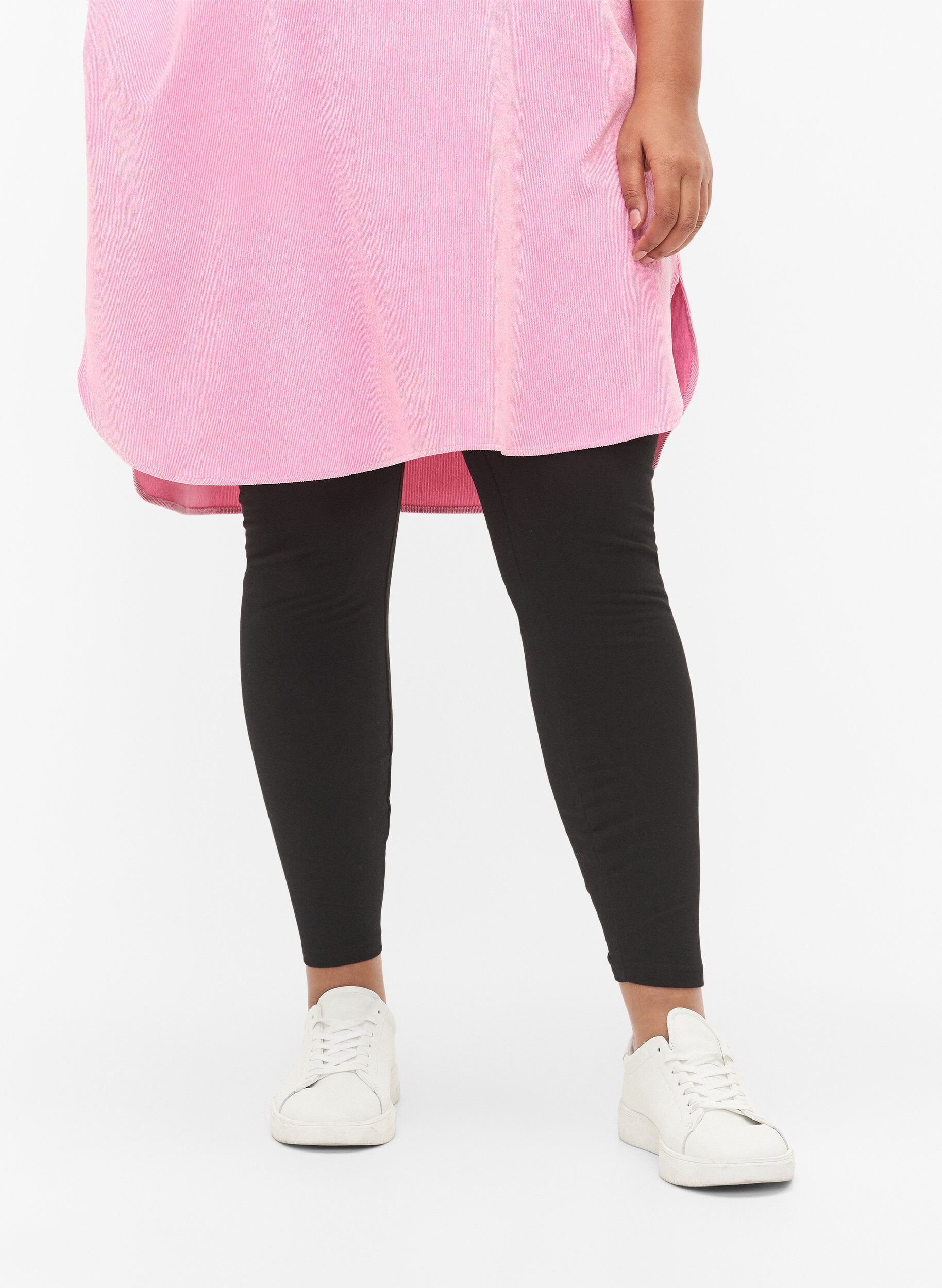 Leggings i bomuld med foer