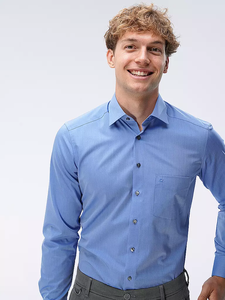 OLYMP Hemd Modern Fit blau